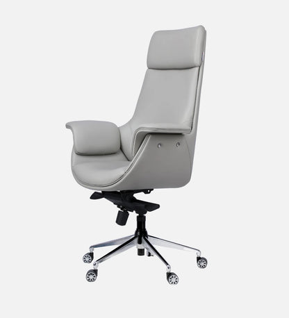 clow grey leather office chair