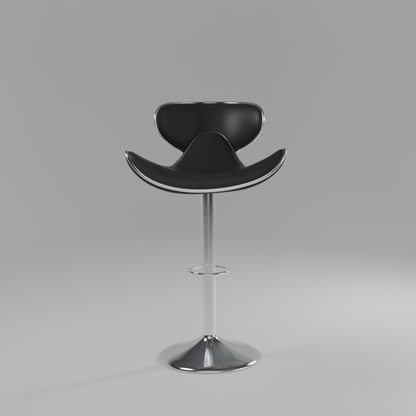Vanguard  Bar Stool In Black Color and Leatherette