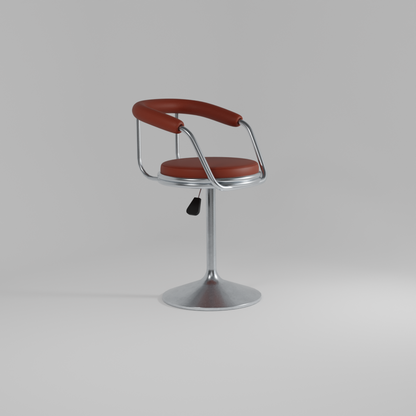 Foundry Stool  Adjustable High Curvy Barstool