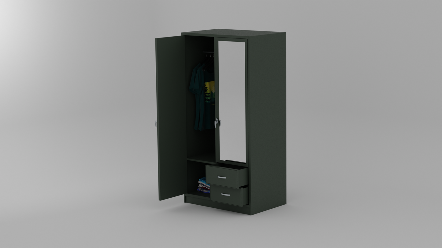 The Onyx Enclosure wardrobe in blue color