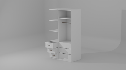 The Forest 2 door Wardrobe in white color