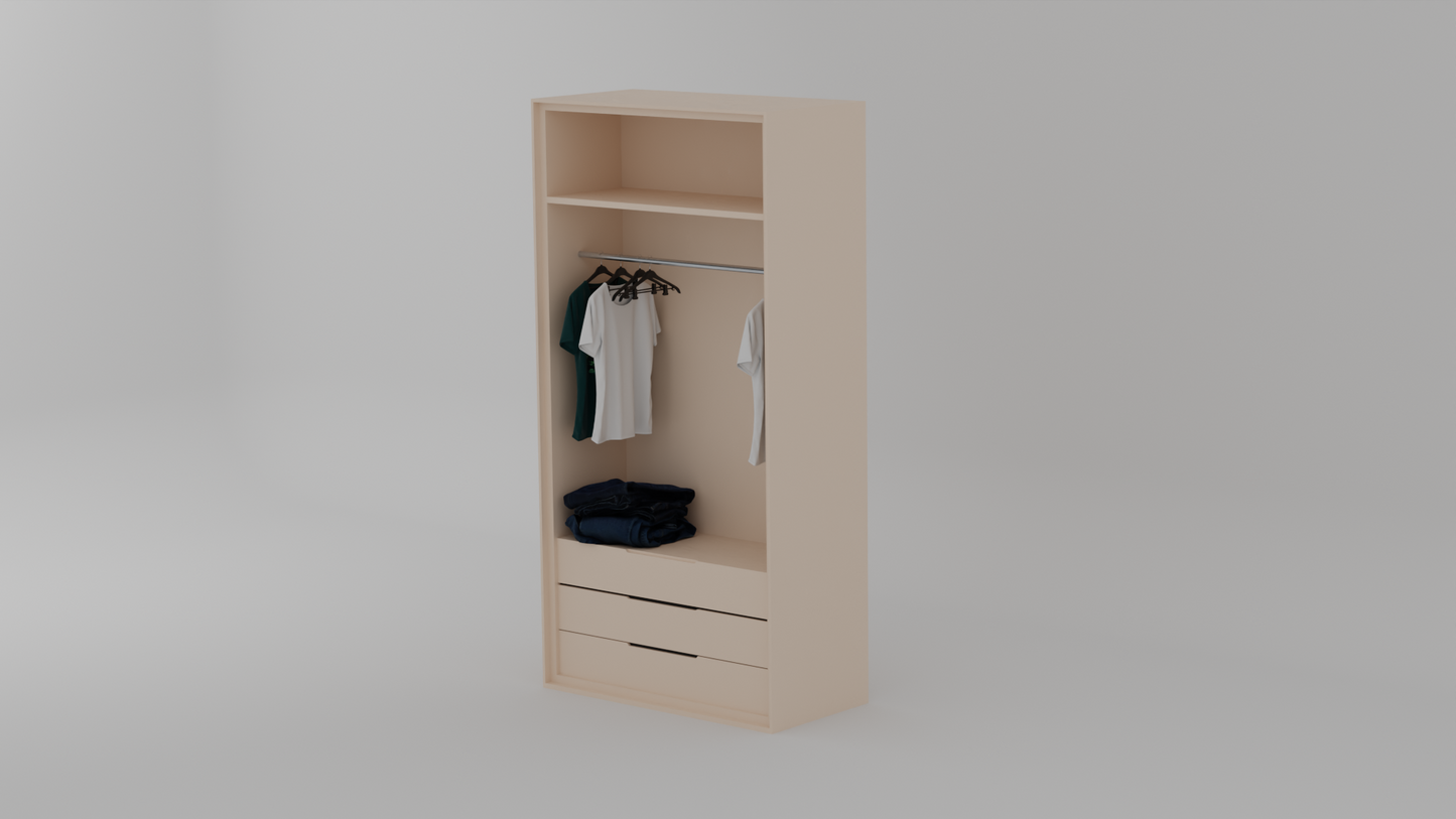 The Cipher Unit 2 door wardrobe