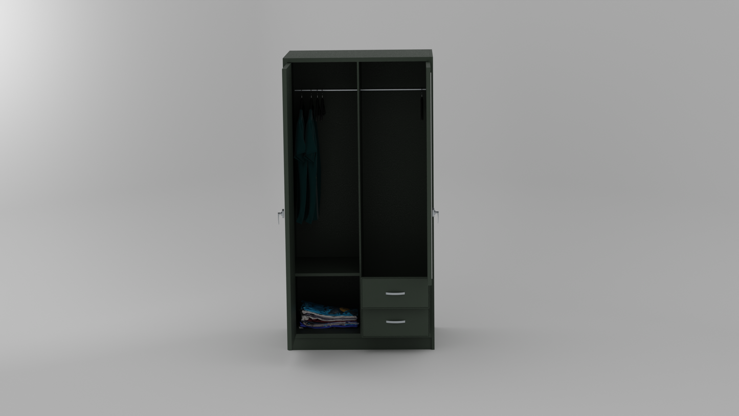 The Onyx Enclosure wardrobe in blue color