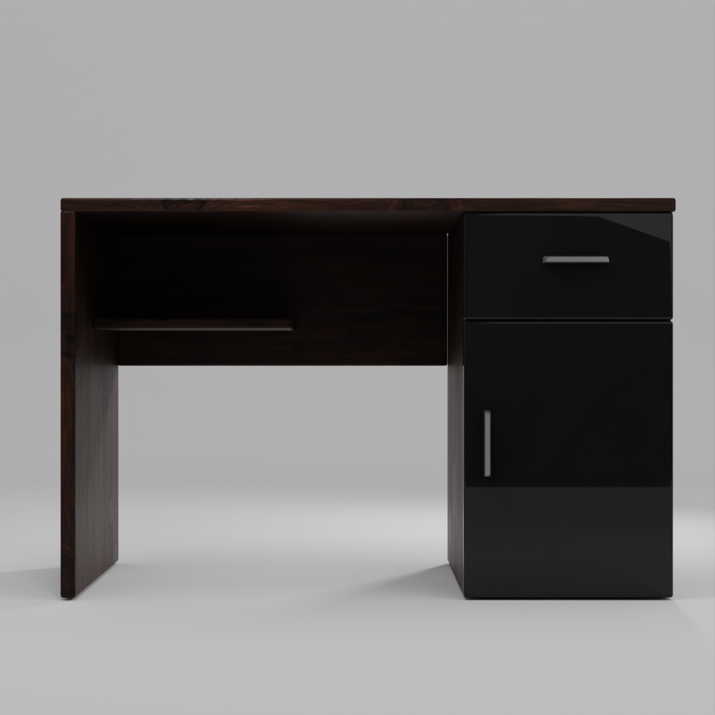 Athena Study Table in dark wood finish