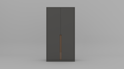 The Blok Unit  two door wardrobe  in grey color