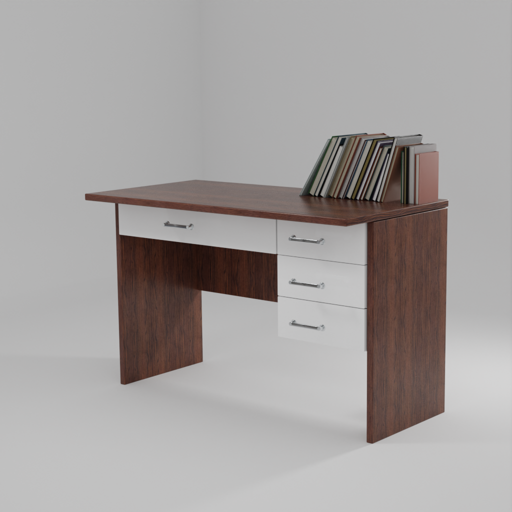 nook dual tone Engineered Wood finish Writing Table