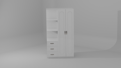 The Forest 2 door Wardrobe in white color