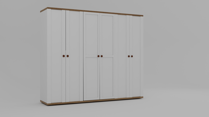 Mystique four door particle wood finish