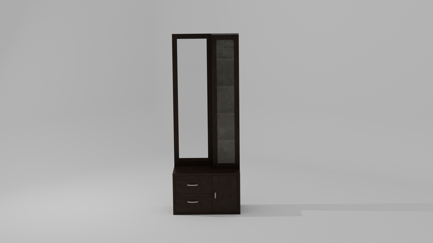 The Bespoke Dressing Table with a wood finish