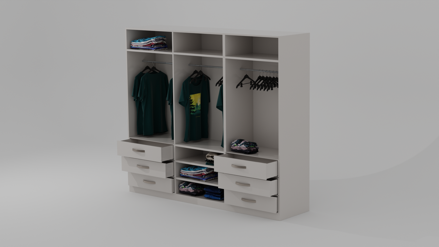 CleanLine three door Wardrobe