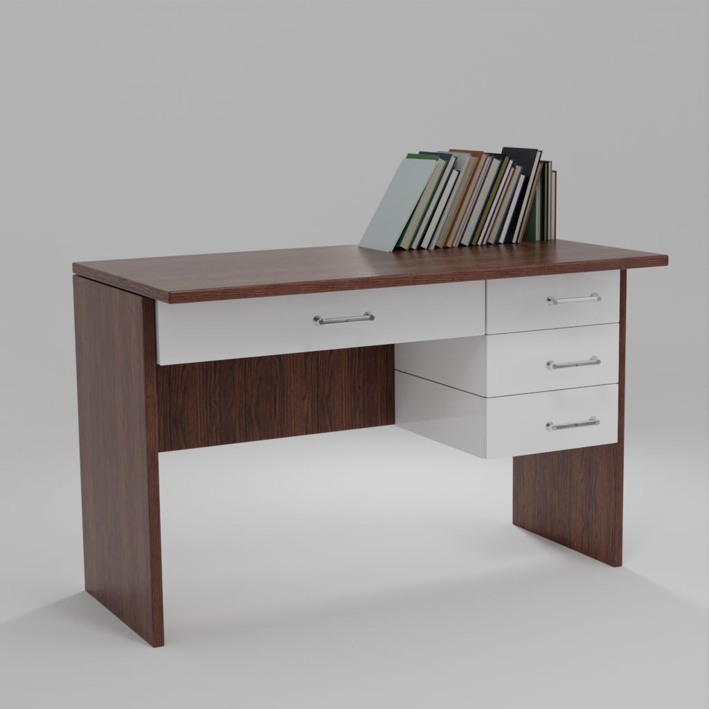 nook dual tone Engineered Wood finish Writing Table