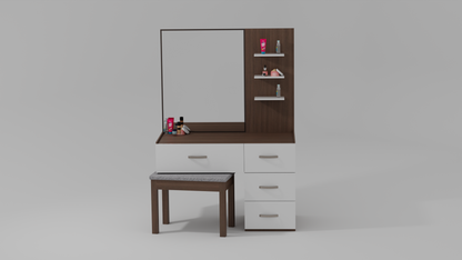 Mirror Magic Wood Finish Dressing Table