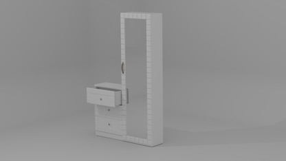 QSS dressing table in white color