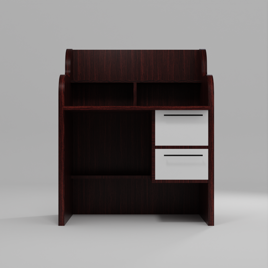 Walnut  study Table in Wenge Finish  Engineered Wood Writing table