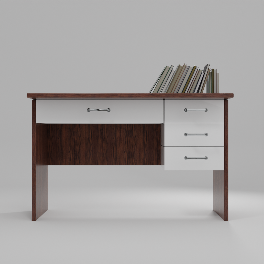 nook dual tone Engineered Wood finish Writing Table