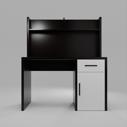 Brook Engineered Wood Study Table Darkwood finished wood