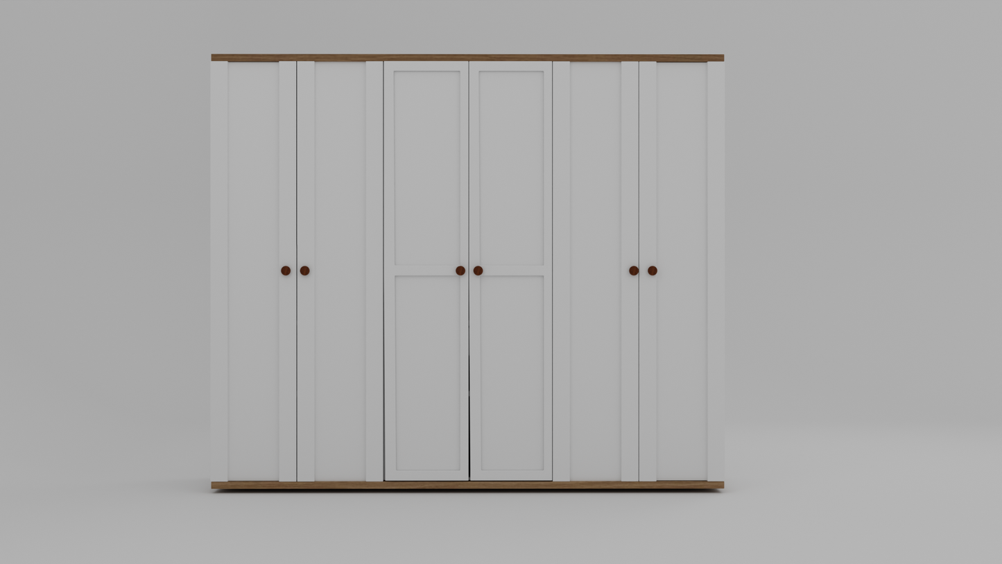 Mystique four door particle wood finish
