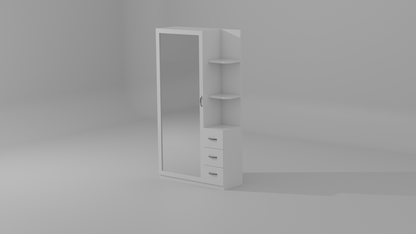 The Allure Alcove Wood Finish Dressing Table