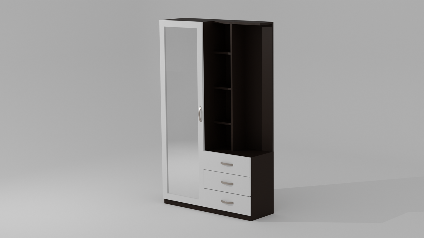 The Glow-Up Wood Finish Dressing Table