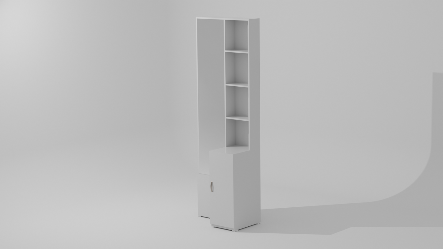 The Moonlight Reflection Dressing Table" in a white color finish