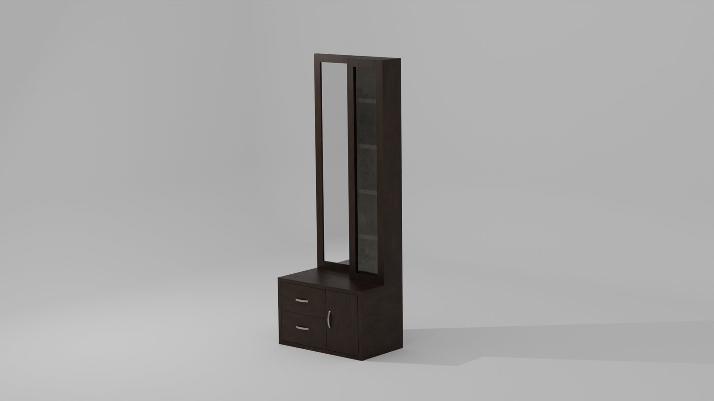 The Bespoke Dressing Table with a wood finish