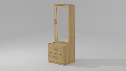 The Charm Corner Wood Finish Dressing Table