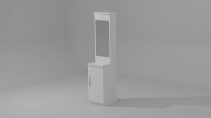 The Regency Mirror dressing table in white