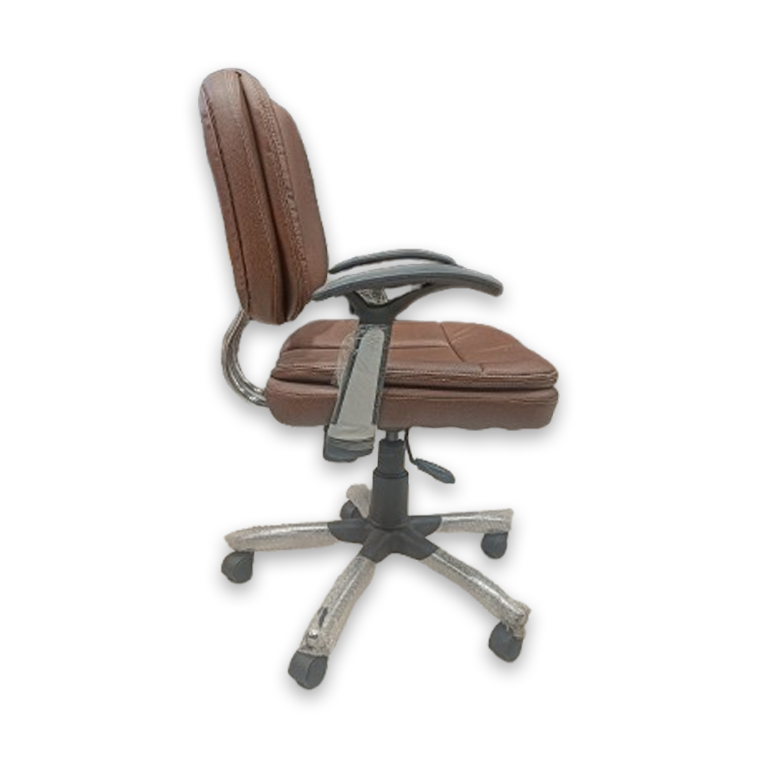 Brown office chair right view